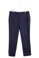 Pantalon de costume Sandro Marine en Lin, taille L - Seconde Main