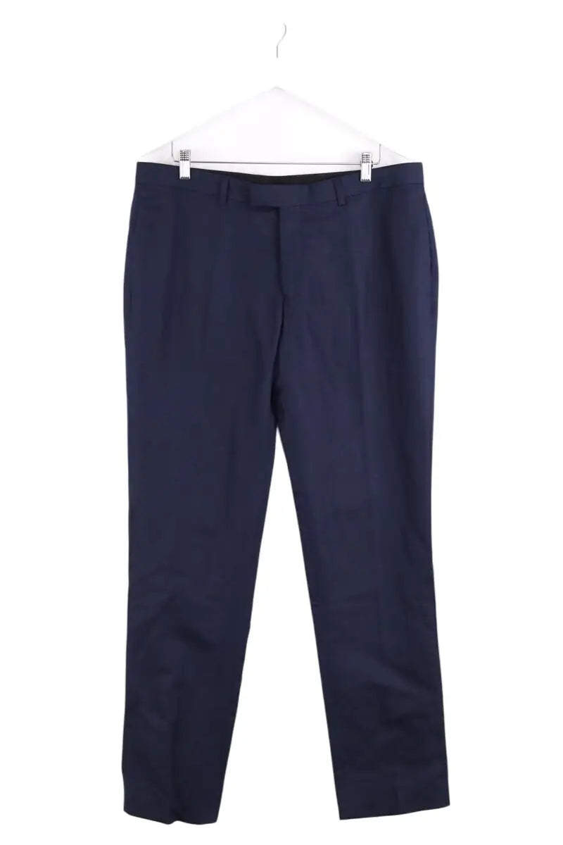 Pantalon de costume Sandro Marine en Lin, taille L - Seconde Main