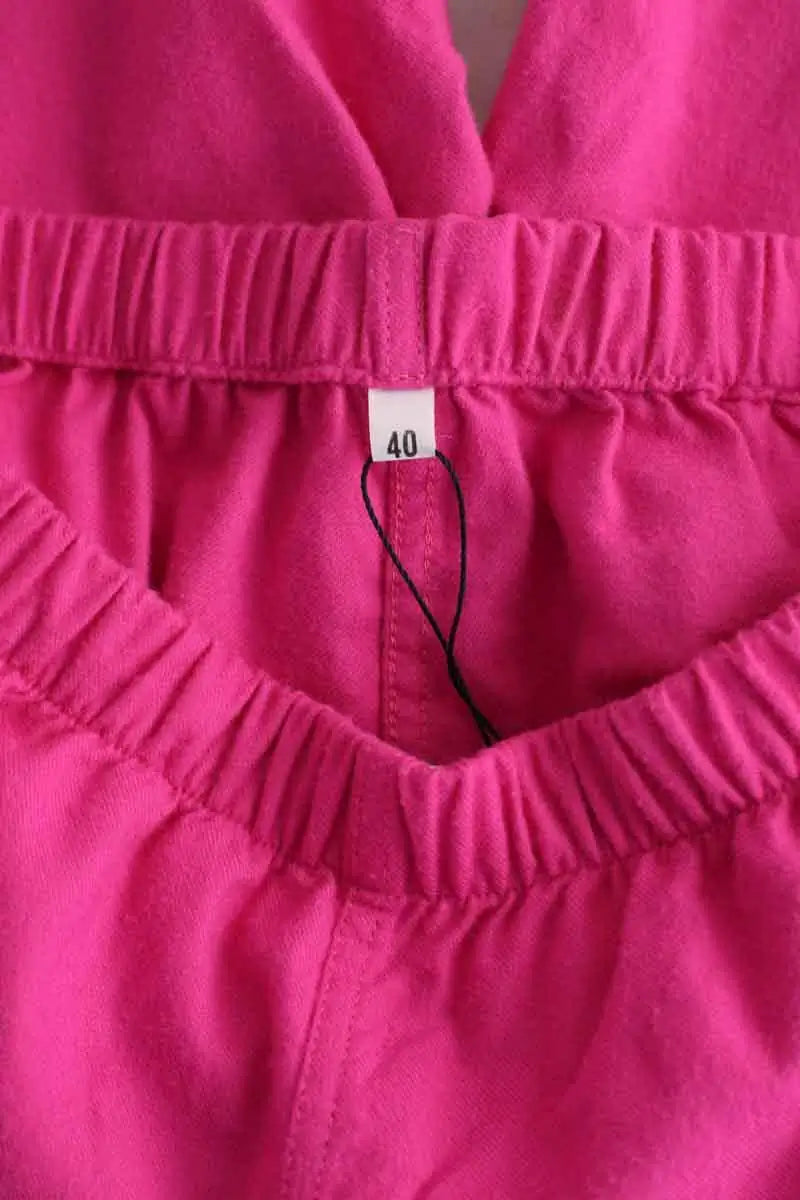 Pantalon de pyjama Schostal Rose en Coton