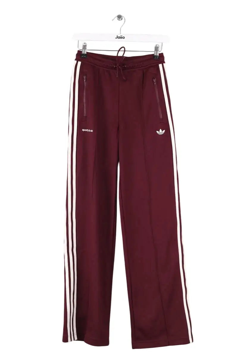 Pantalon de sport Adidas Bordeaux en Coton, taille XS - Seconde Main