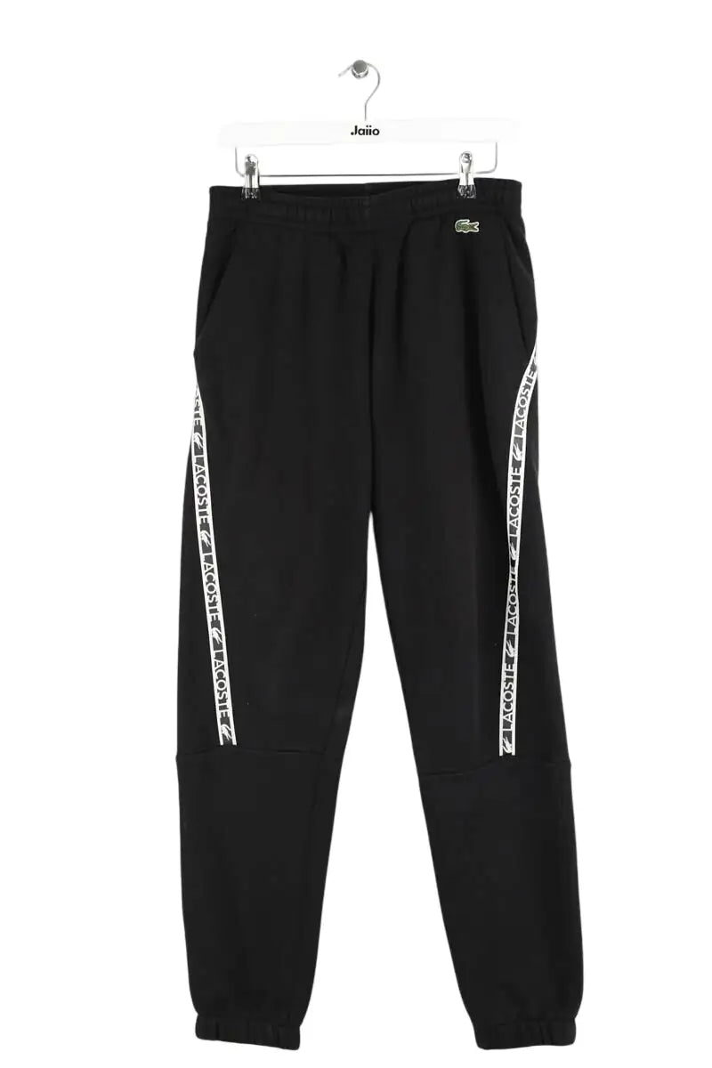 Pantalon de sport Lacoste Noir en Coton, taille S - Seconde Main