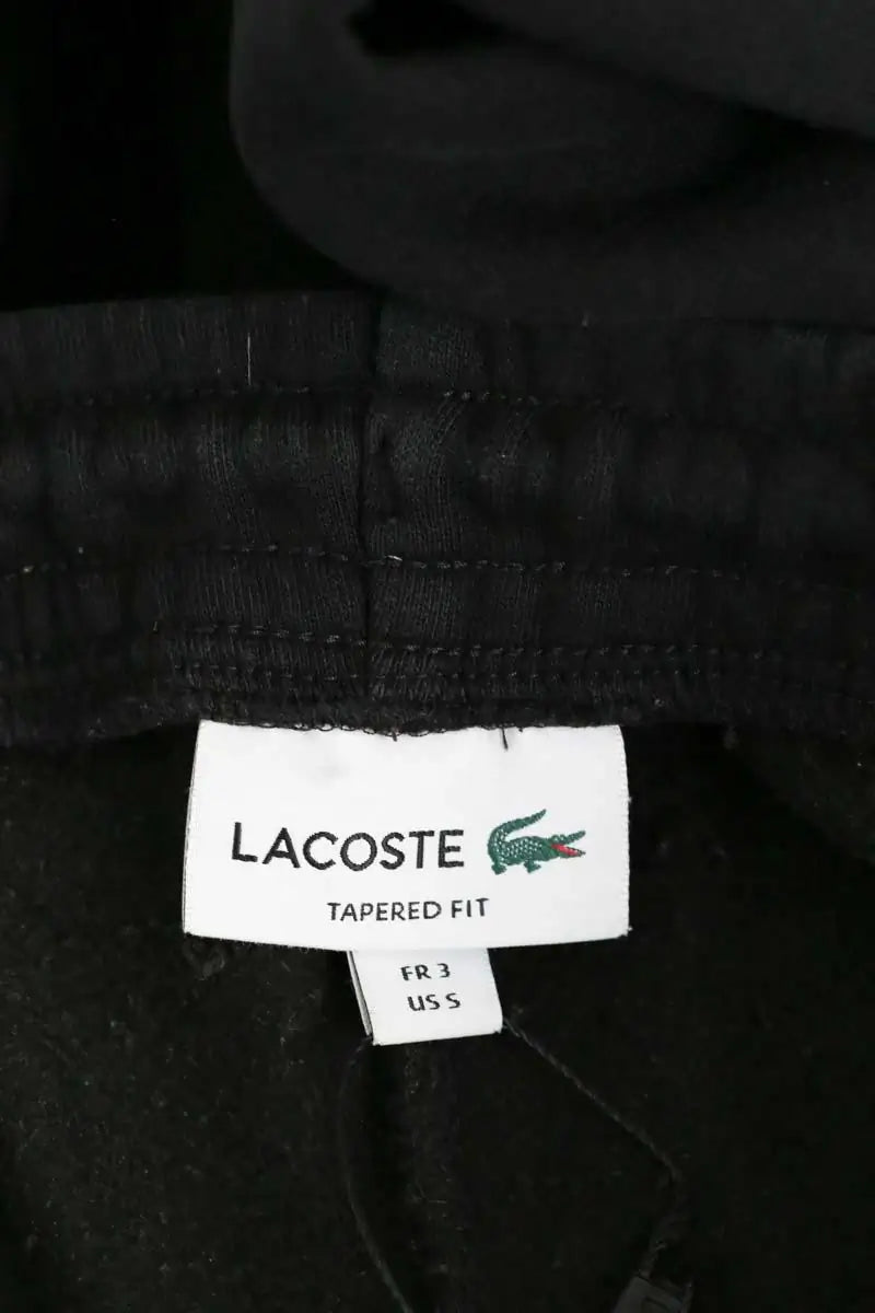 Pantalon de sport Lacoste Noir en Coton