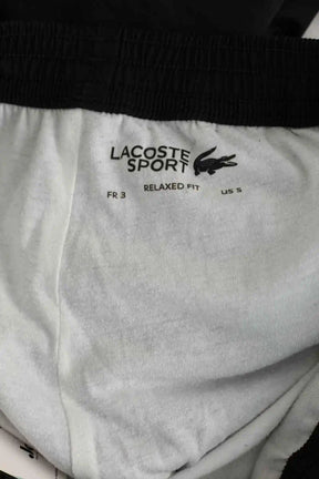 Pantalon de sport Lacoste Noir en Polyester