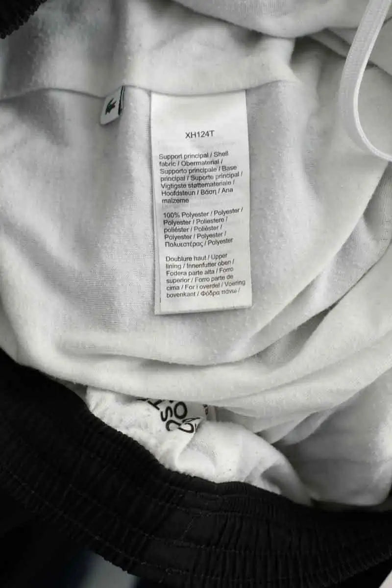 Pantalon de sport Lacoste Noir en Polyester