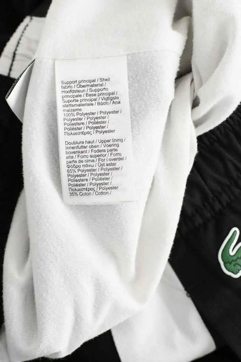 Pantalon de sport Lacoste Noir en Polyester