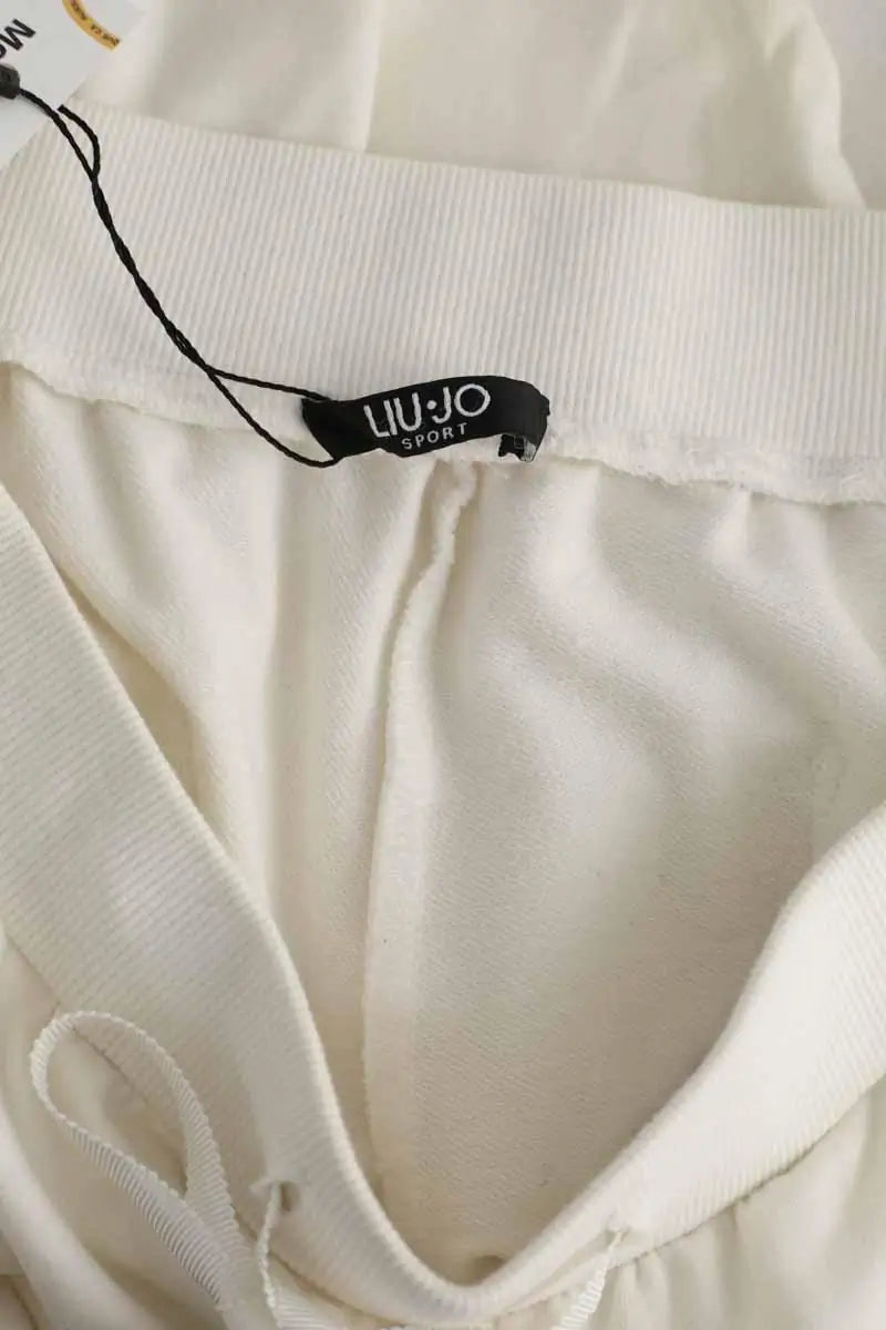 Pantalon de sport Liu Jo Blanc en Coton
