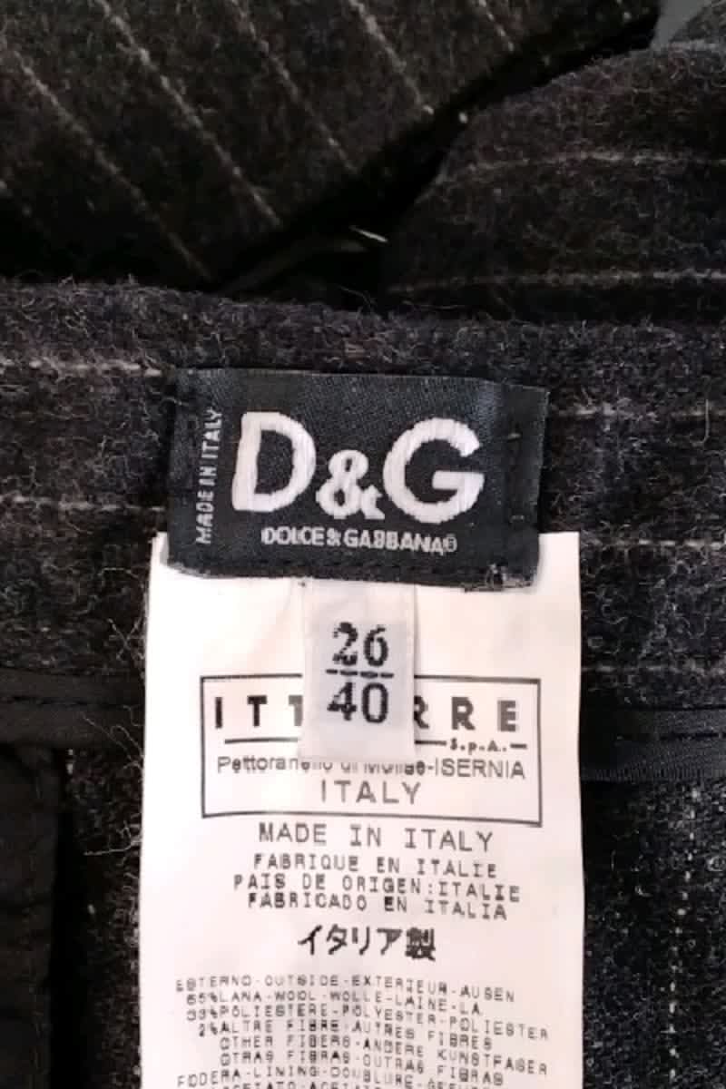 Pantalon D&G Noir en Laine