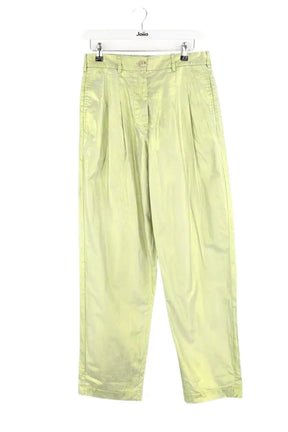 Pantalon droit 8PM Vert en Coton, taille M - Seconde Main