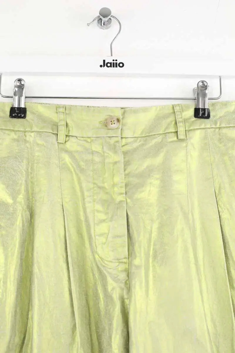 Pantalon droit 8PM Vert en Coton