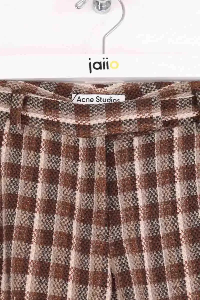 Pantalon droit Acne Studios Marron en Laine