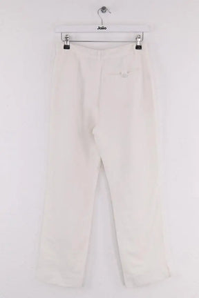Pantalon droit Agnès B. Blanc en Lin