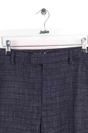 Pantalon droit Agnès B. Bleu en Laine