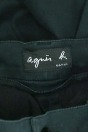 Pantalon droit Agnès B. Noir en Coton