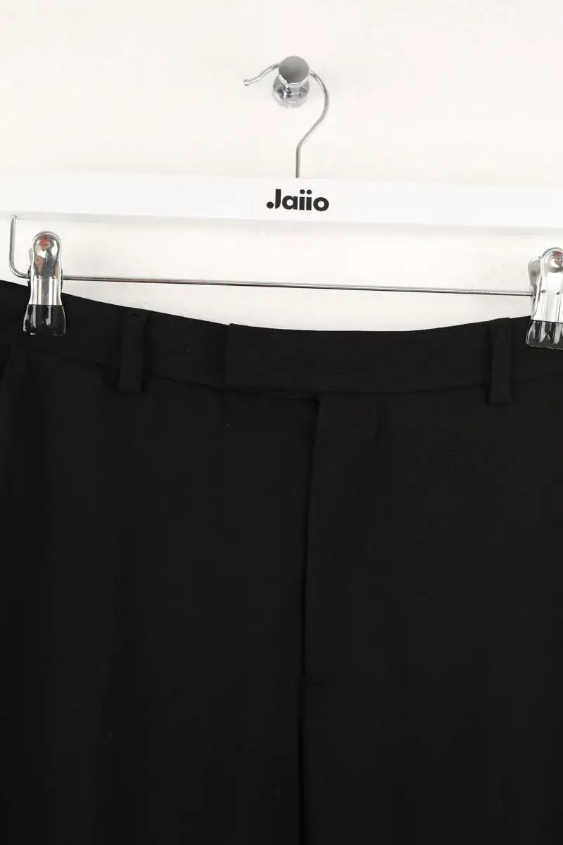 Pantalon droit Agnès B. Noir en Polyester