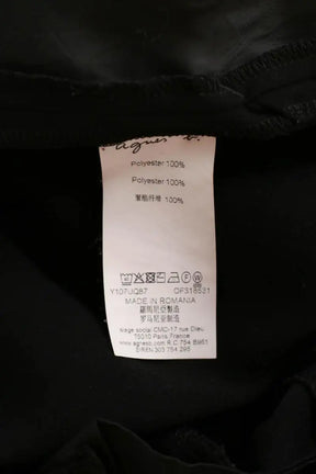 Pantalon droit Agnès B. Noir en Polyester