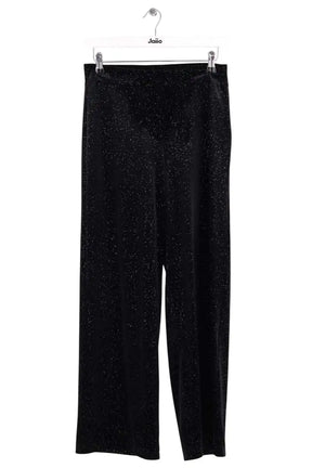 Pantalon droit Agnès B. Noir en Synthétique, taille S - Seconde Main