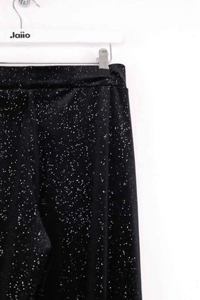 Pantalon droit Agnès B. Noir en Synthétique