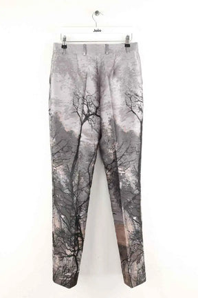 Pantalon droit Alberta Ferretti Gris en Polyester