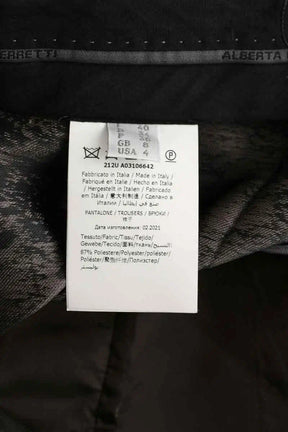 Pantalon droit Alberta Ferretti Gris en Polyester