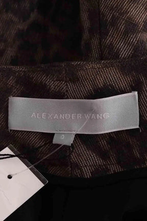 Pantalon droit Alexander Wang Marron en Coton