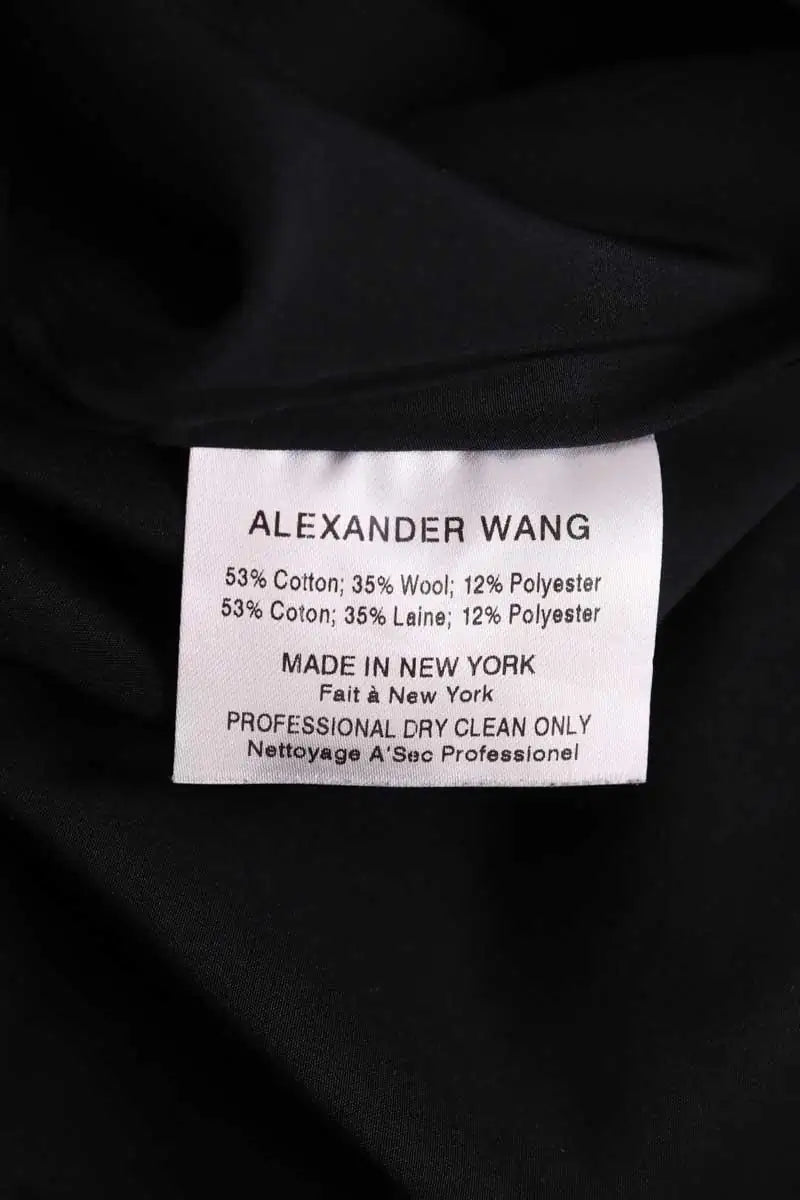 Pantalon droit Alexander Wang Marron en Coton
