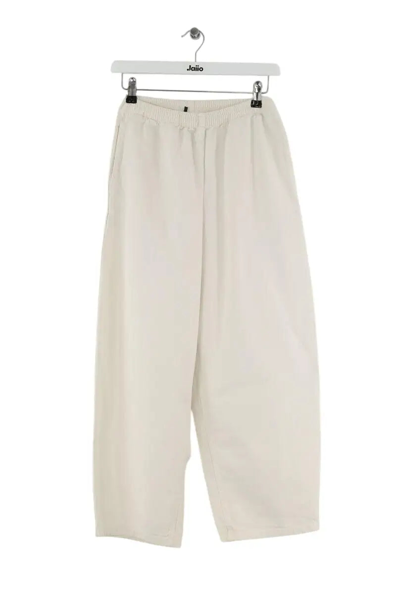 Pantalon droit American Vintage Blanc en Coton, taille XS - Seconde Main