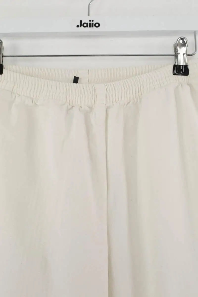 Pantalon droit American Vintage Blanc en Coton