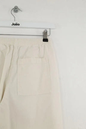 Pantalon droit American Vintage Blanc en Coton