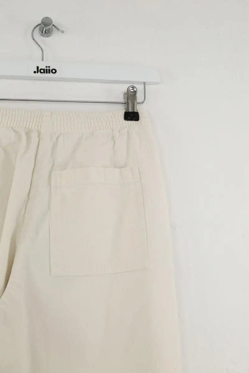 Pantalon droit American Vintage Blanc en Coton
