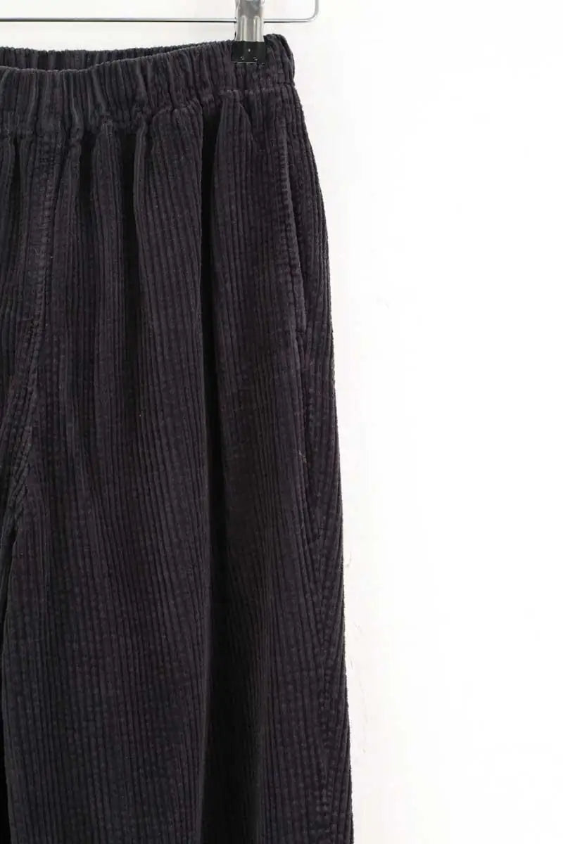 Pantalon droit American Vintage Gris en Coton
