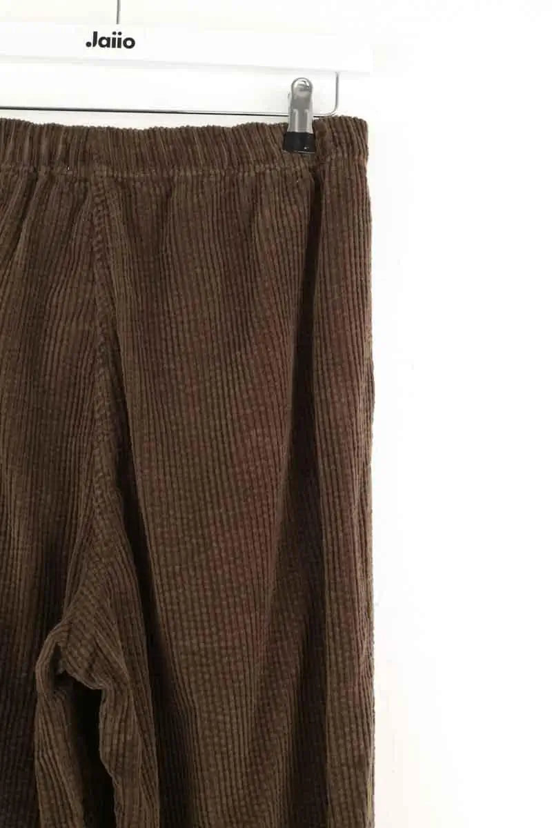 Pantalon droit American Vintage Kaki en Coton
