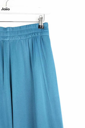 Pantalon droit American Vintage Neptune Bleu en Viscose