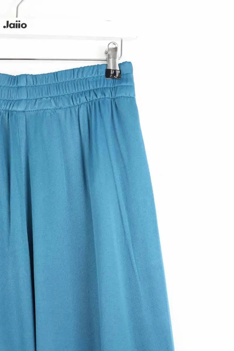 Pantalon droit American Vintage Neptune Bleu en Viscose