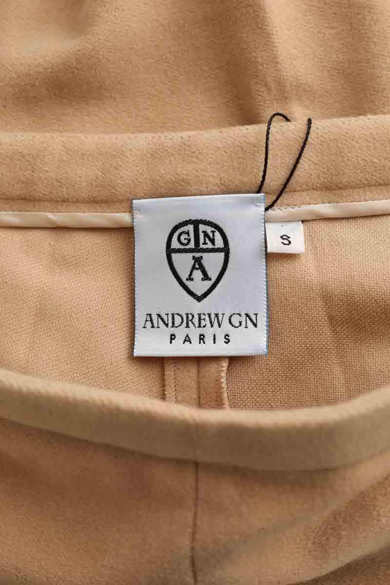 Pantalon droit Andrew GN Beige en Laine