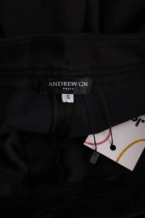 Pantalon droit Andrew GN Noir en Synthétique