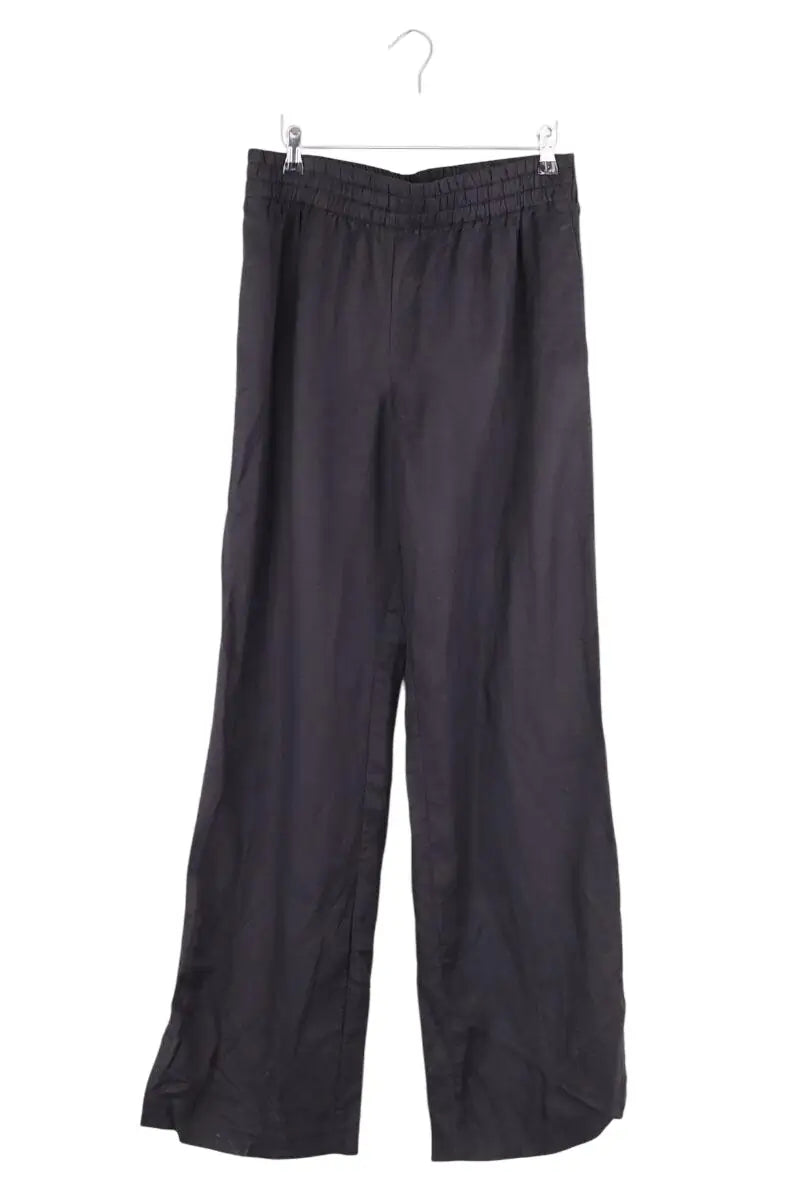 Pantalon droit Anine Bing Noir en Synthétique, taille M - Seconde Main