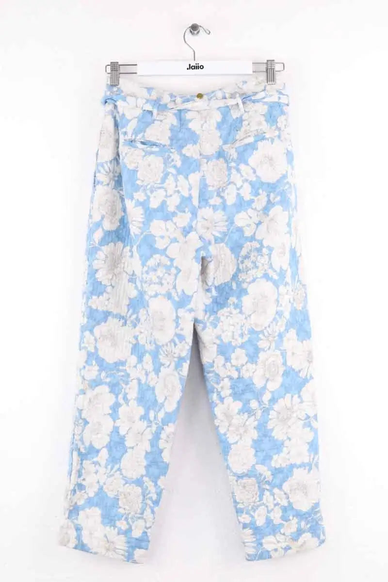 Pantalon droit Antik Batik Bleu en Coton