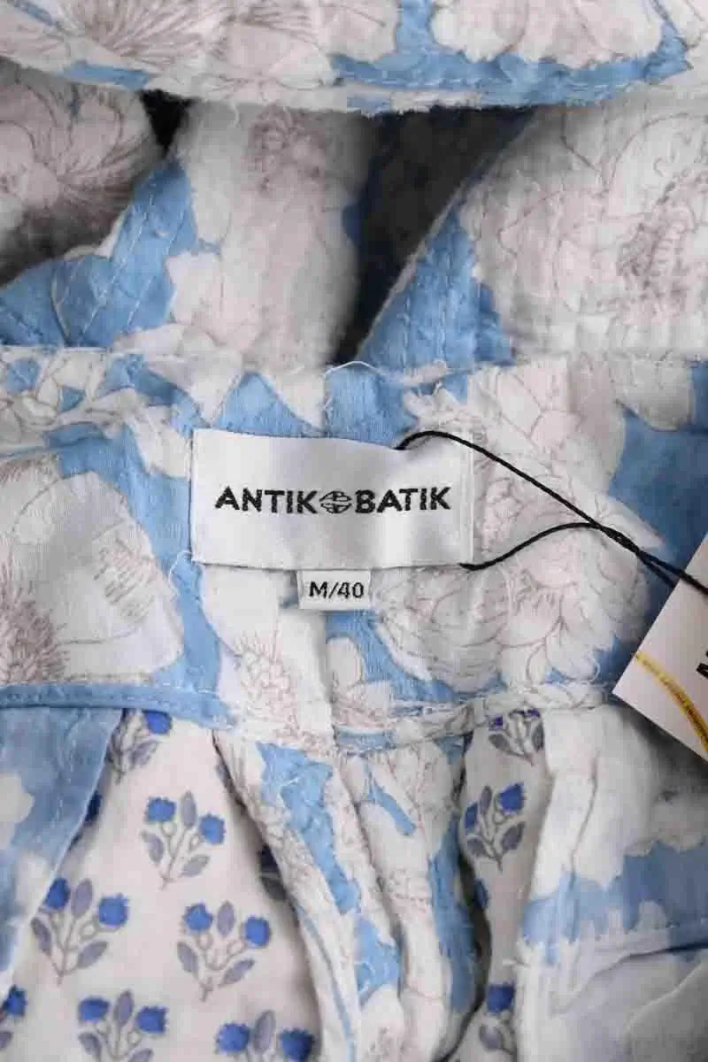 Pantalon droit Antik Batik Bleu en Coton