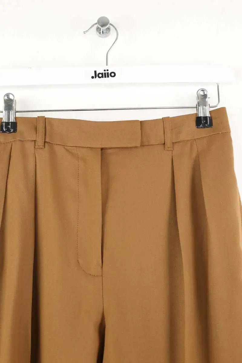 Pantalon droit APC Marron en Laine