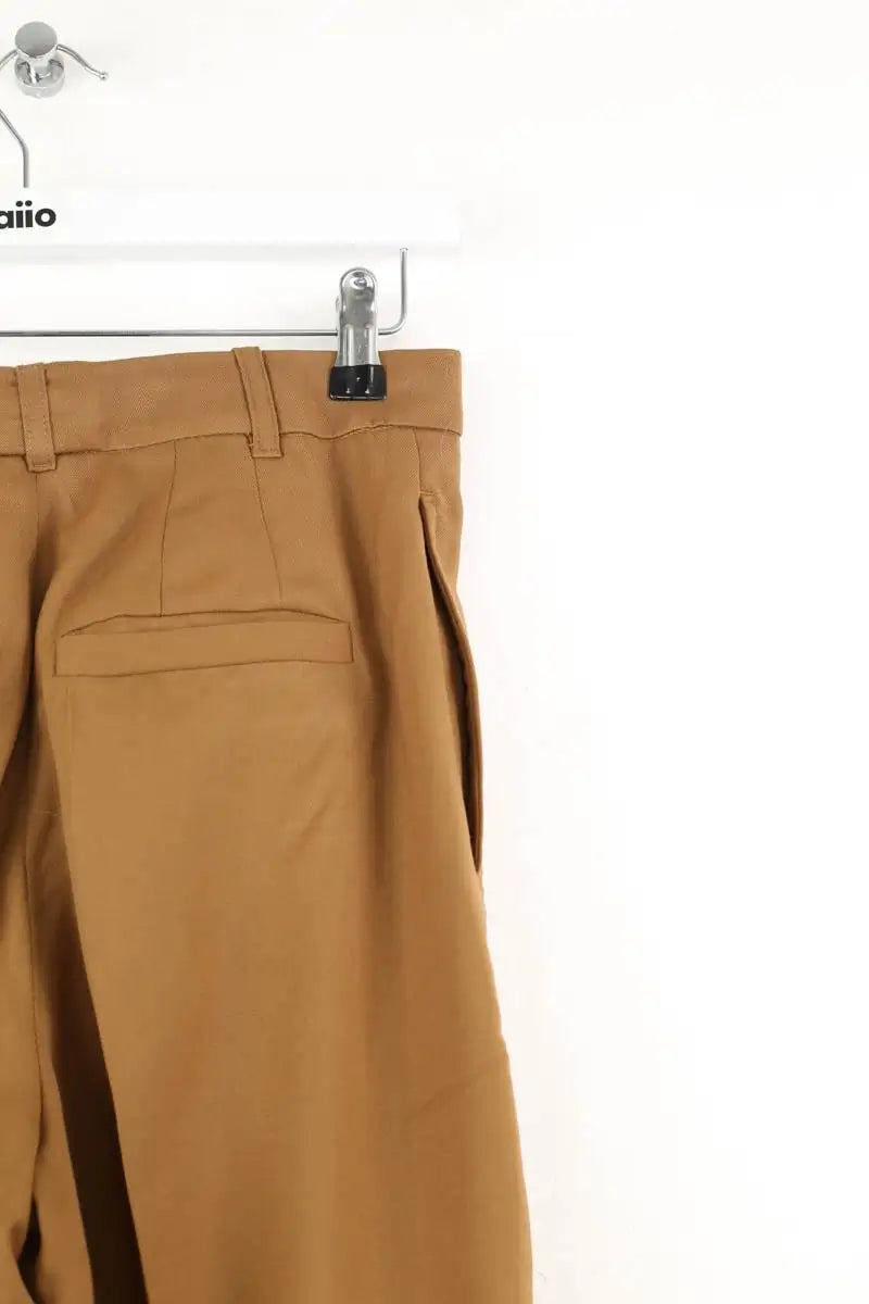 Pantalon droit APC Marron en Laine