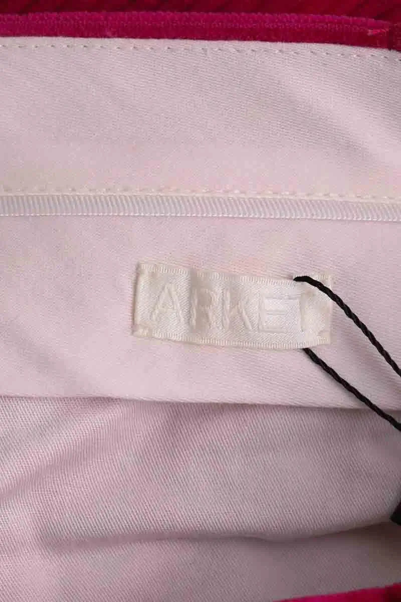 Pantalon droit Arket Rose en Coton