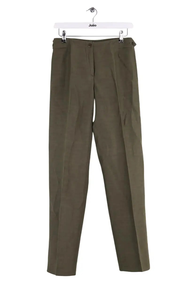 Pantalon droit Armani Exchange Kaki en Lin, taille M - Seconde Main