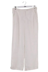 Pantalon droit Armani Jeans Blanc en Lin, taille M - Seconde Main