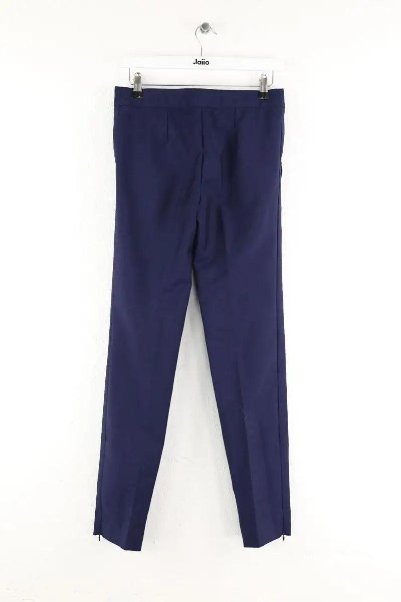 Pantalon droit Balenciaga Bleu en Laine