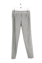 Pantalon droit Balenciaga Gris en Laine, taille S - Seconde Main