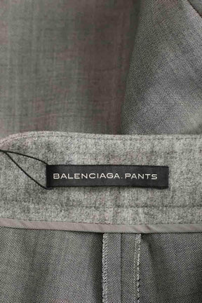 Pantalon droit Balenciaga Gris en Laine