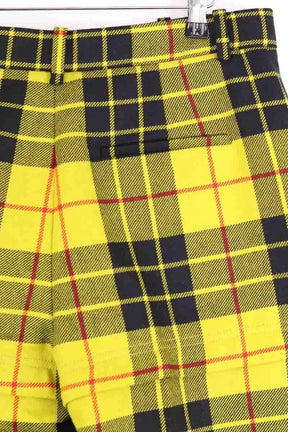 Pantalon droit Balenciaga Jaune en Laine