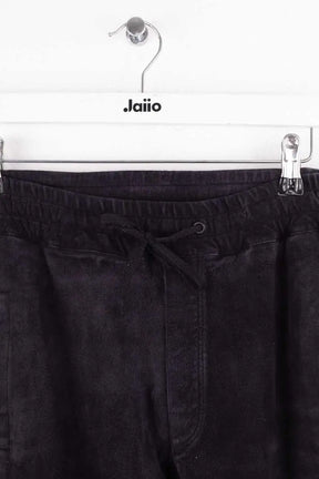 Pantalon droit Balmain Noir en Daim
