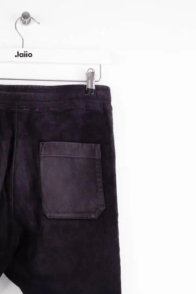 Pantalon droit Balmain Noir en Daim