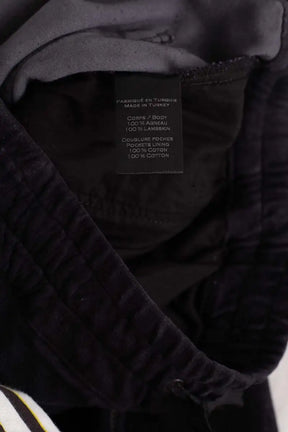 Pantalon droit Balmain Noir en Daim